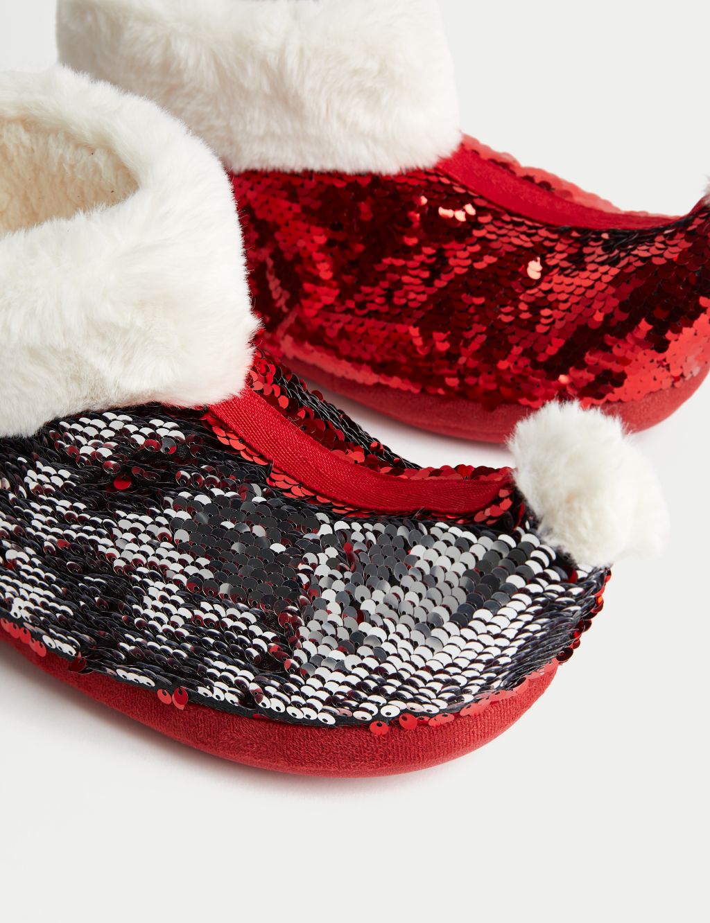 Kids' Christmas Sequin Slipper Boots (13 Small - 6 Large) image 4