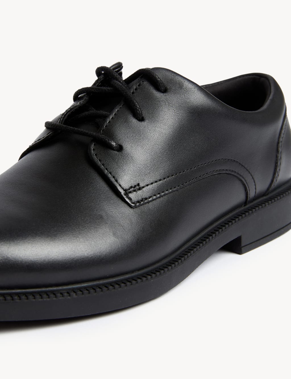 Kids' Leather Lace School Shoes (2½ - 9 Large) image 2