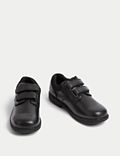 Kids’ Leather Riptape School Shoes (8 Small - 2 Large)