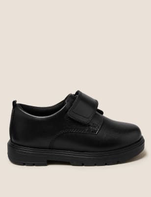 

Boys M&S Collection Kids' Leather Riptape School Shoes (8 Small - 1 Large) - Black, Black