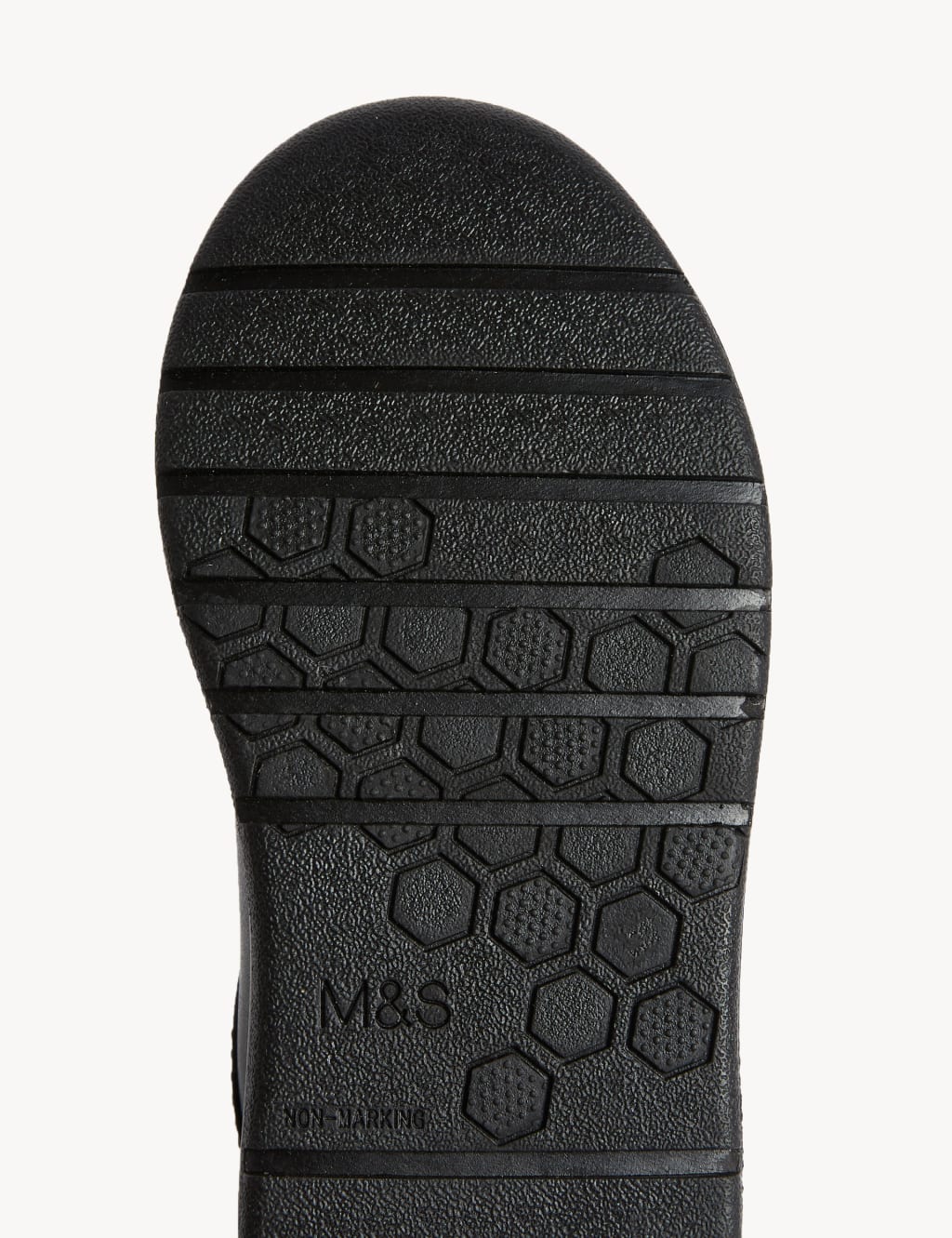 Kids' Leather Riptape School Shoes (8 small - 2 Large) image 4