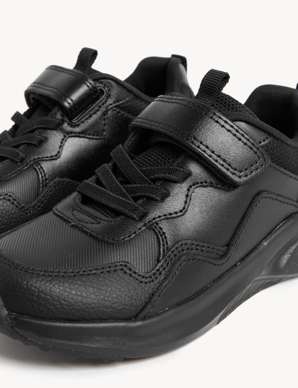 Kids' Leather Freshfeet™ School Shoes (8 Small-2 Large) image 2