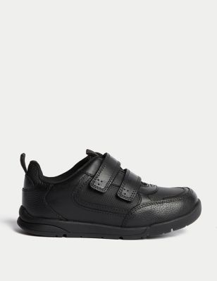 

Boys M&S Collection Leather Riptape School Shoes (8 Small - 2 Large) - Black, Black