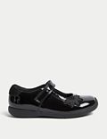 Kids Patent Leather T-Bar School Shoes (8 Small - 1 Large)