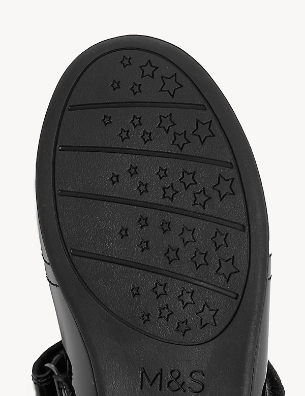 حذاء Freshfeet™‎‎‎‎‎ مدرسي من الجلد بسير متقاطع على شكل حرف T للأطفال (8 صغير - 1 كبير) - KW