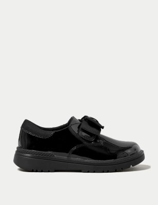 Kids black 2024 school shoes