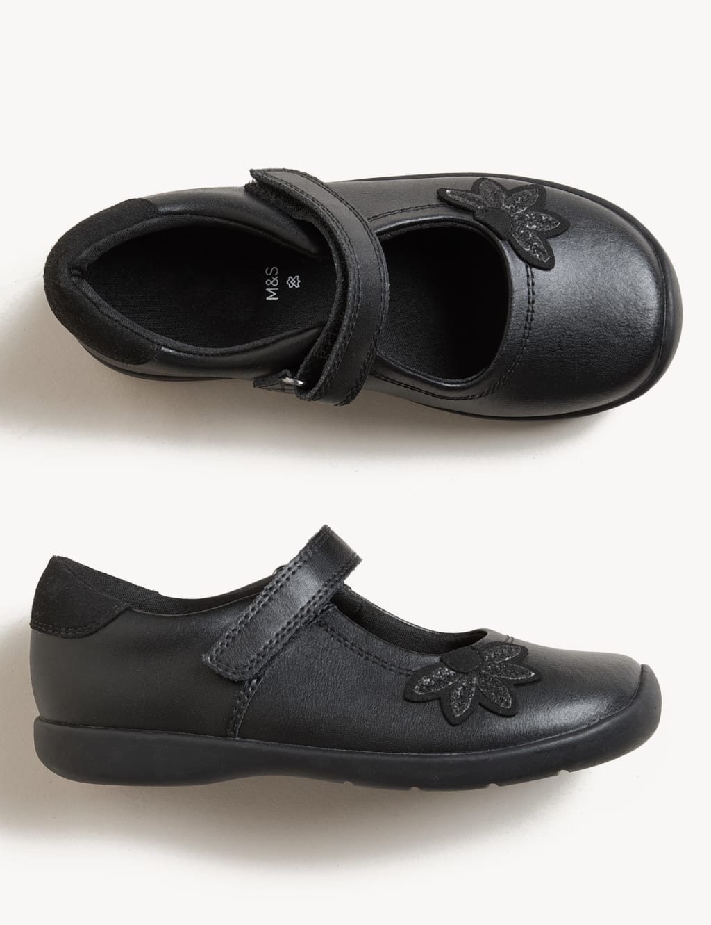 Kids' Leather Freshfeet™ School Shoes (8 Small - 2 Large) image 2