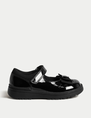

Girls M&S Collection Kids' Leather Minnie Mouse™ School Shoes (8 Small - 2 Large) - Black, Black