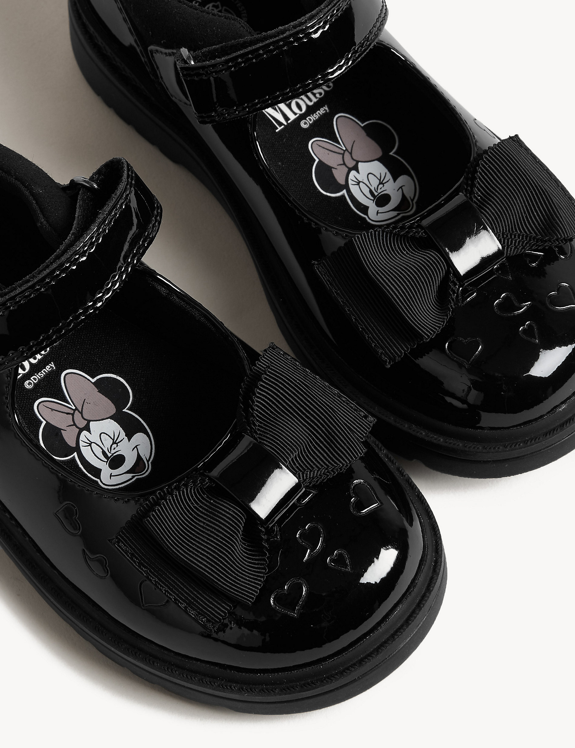Kids' Leather Minnie Mouse™ School Shoes (8 Small - 2 Large)