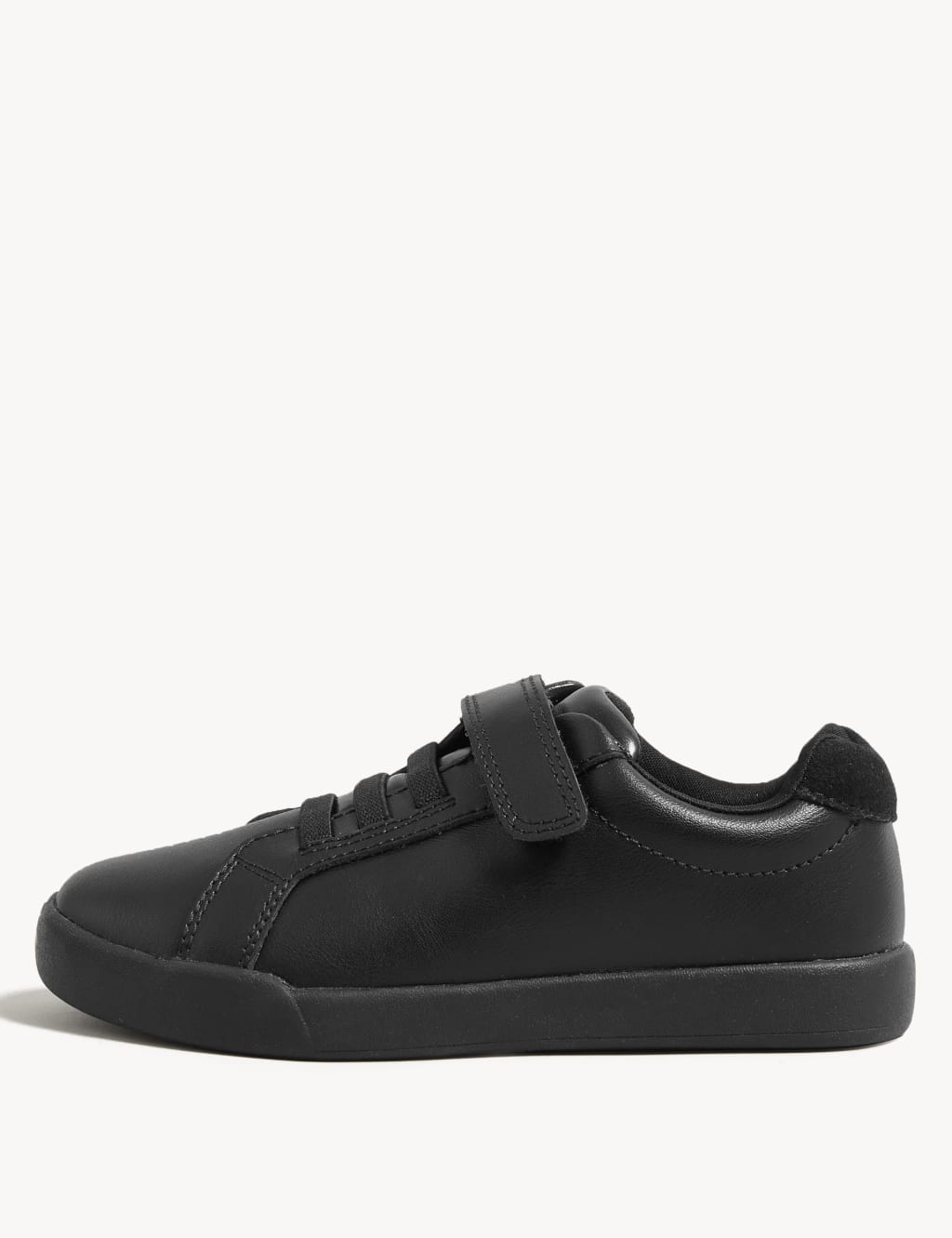 Kids' Leather Riptape School Shoes (8 Small-1 Large) image 5