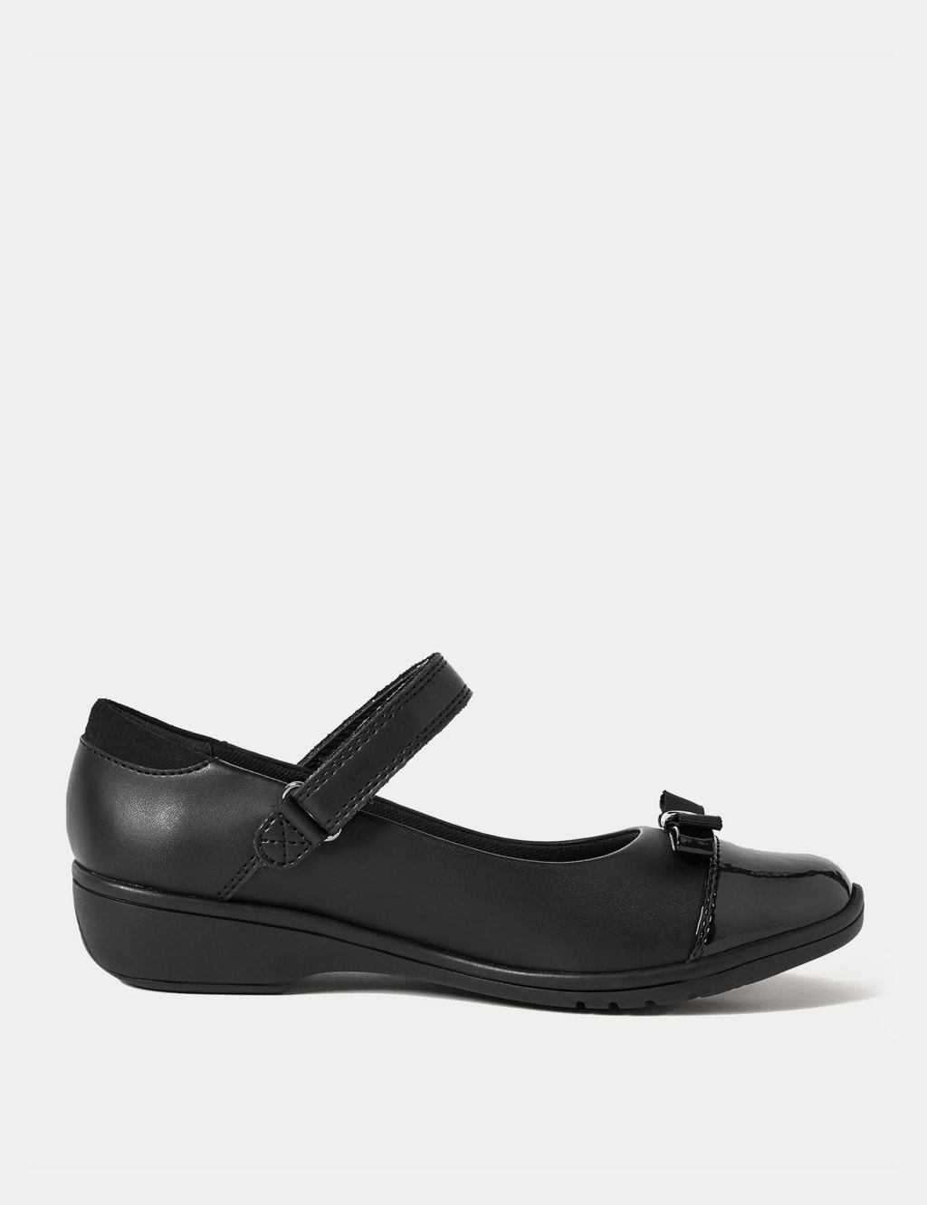 Kids' Leather Wedge School Shoes (13 Small - 7 Large) image 1