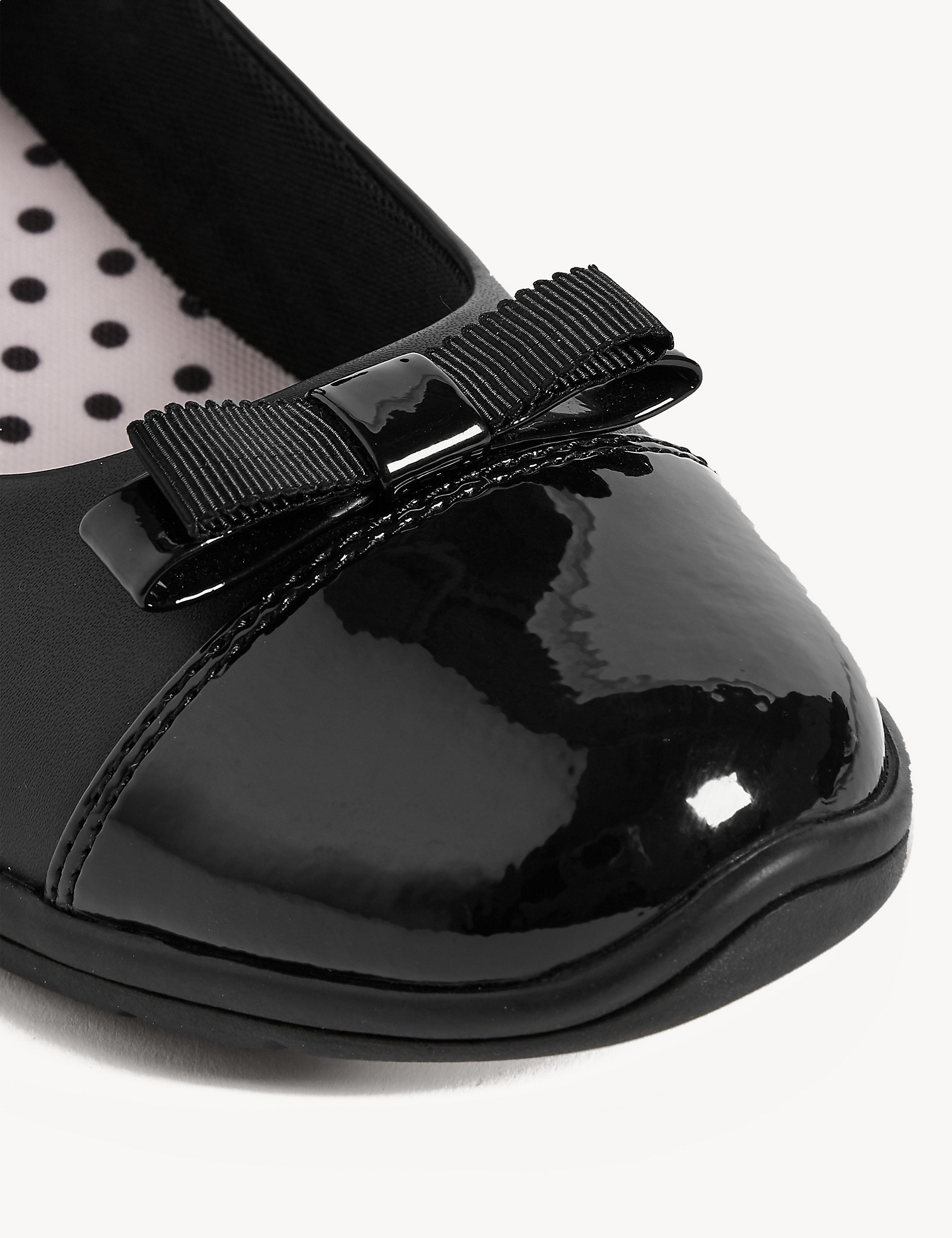 Zapatos de cuña infantiles escolares de piel (13 pequeño- 7 grande)