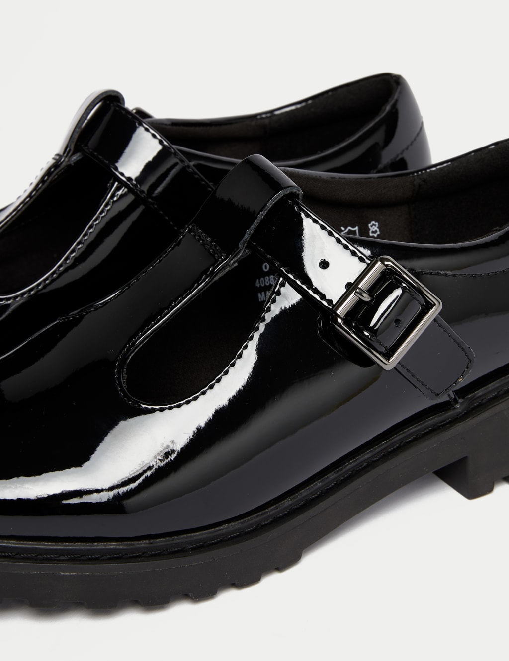 Kids’ Leather T-Bar School Shoes (13 Small - 7 Large) image 2