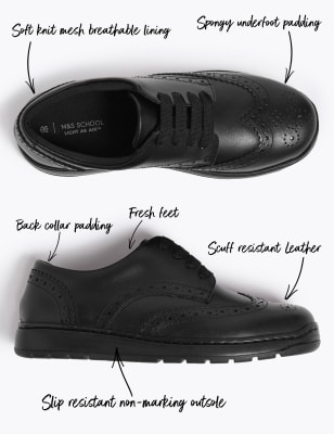 non leather school shoes