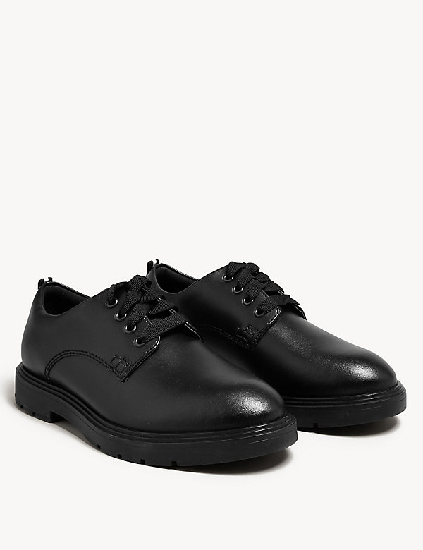 Kid’s Leather Freshfeet™ School Shoes (13 Small - 9 Large) - TT