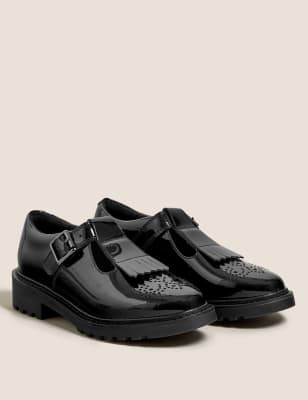 

M&S Collection Zapatos infantiles escolares de piel Freshfeet™ (13 pequeño- 7 grande) - Black, Black