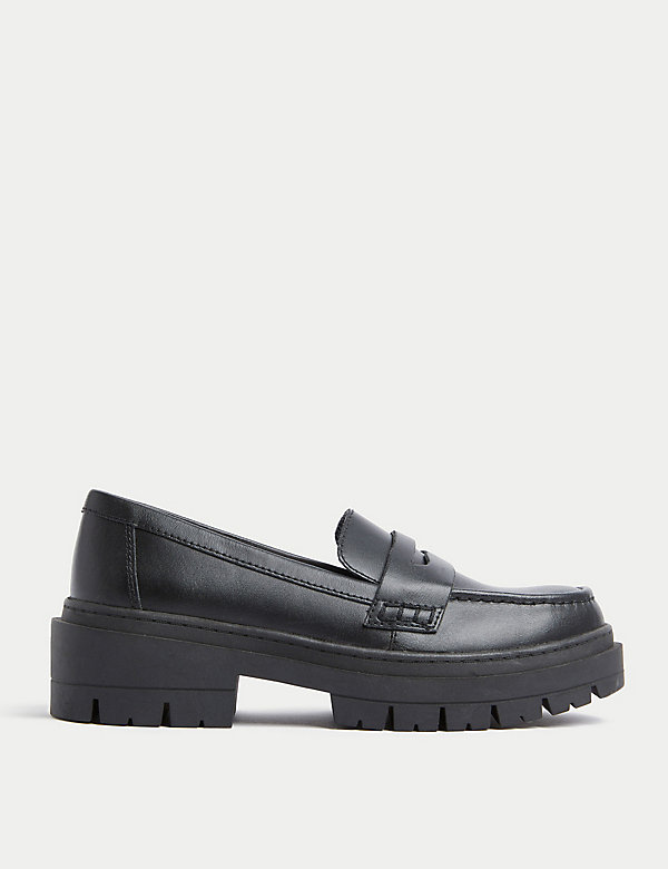Kids' Leather Chunky School Loafer (13 Small - 7 Large) - IT