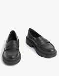 Kids' Leather Chunky School Loafer (13 Small - 7 Large)