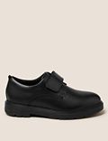 Kids' Leather Riptape School Shoes (13 Small-9 Large)