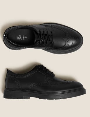 

Boys M&S Collection Kids' Leather Freshfeet™ School Shoes (13 Small - 9 Large) - Black, Black