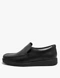 Kids' Leather Slip-on Loafer School Shoes (13 Small - 9 Large)