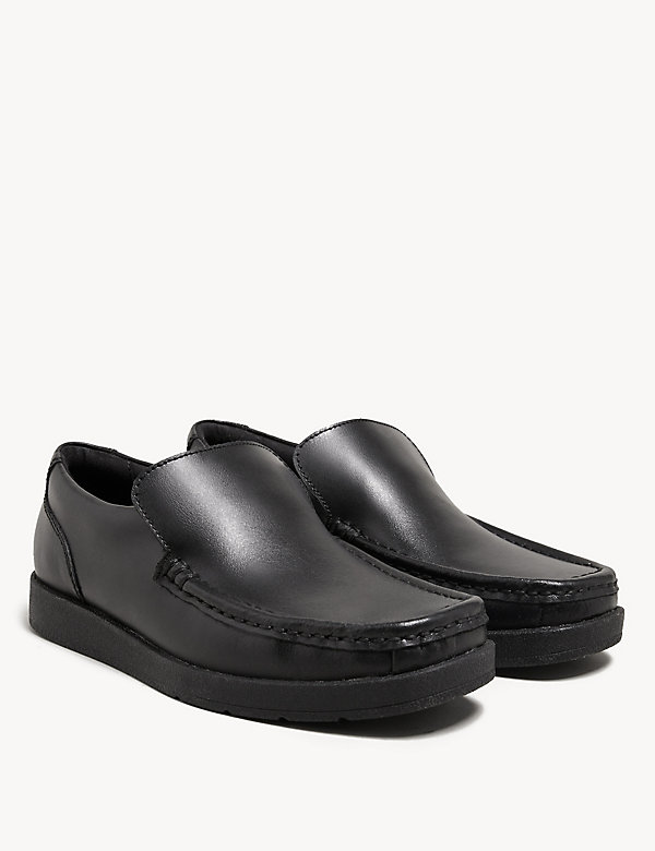 Kids' Leather Slip-on Loafer School Shoes (13 Small - 9 Large)