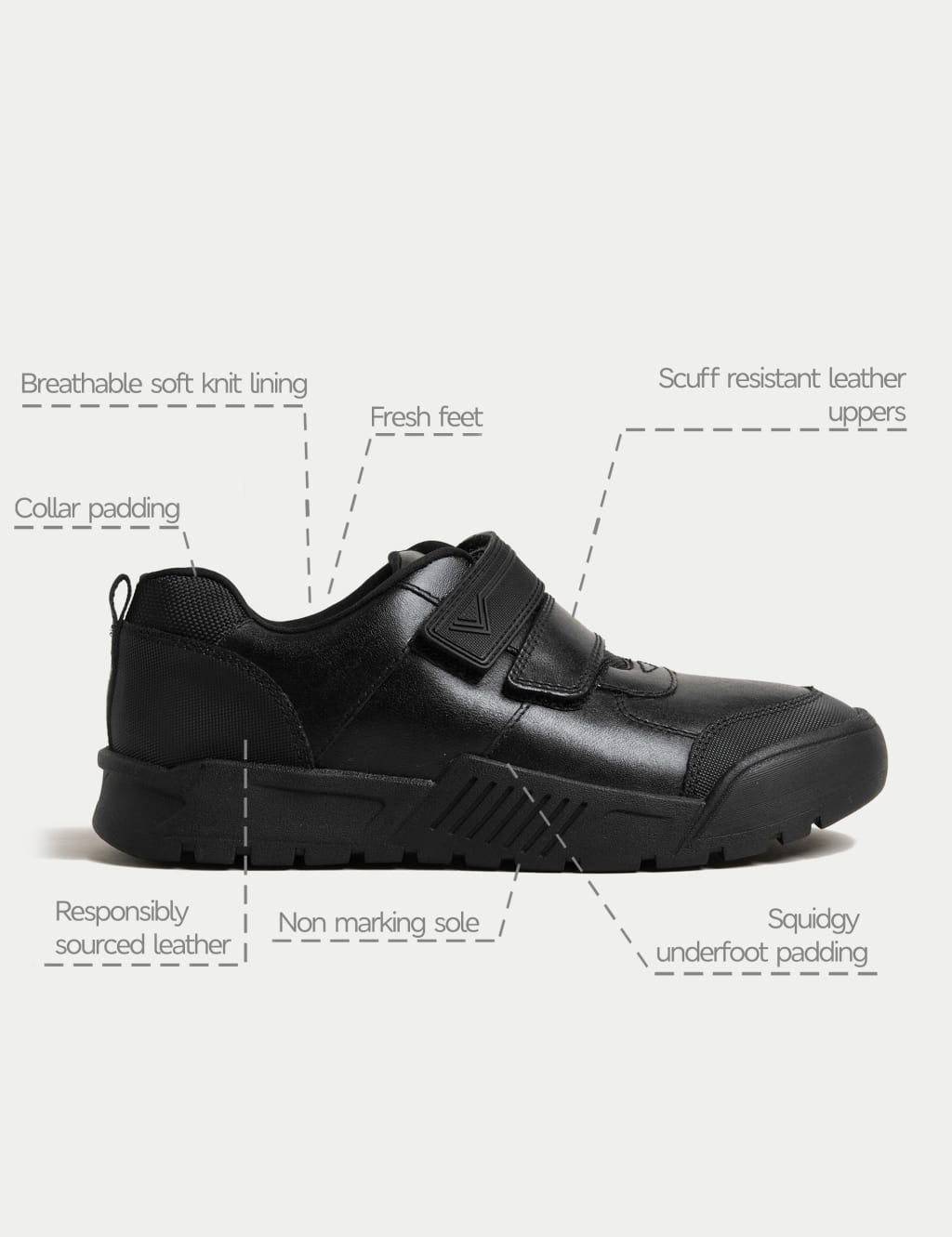 marks and spencer boys school shoes