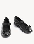 Kids' Leather Wedge Mary Jane School Shoes (13 Small - 7 Large)