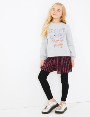 Leopard&iacute; svetr s&nbsp;n&aacute;pisem &bdquo;Fierce&ldquo; (3&ndash;16&nbsp;let)