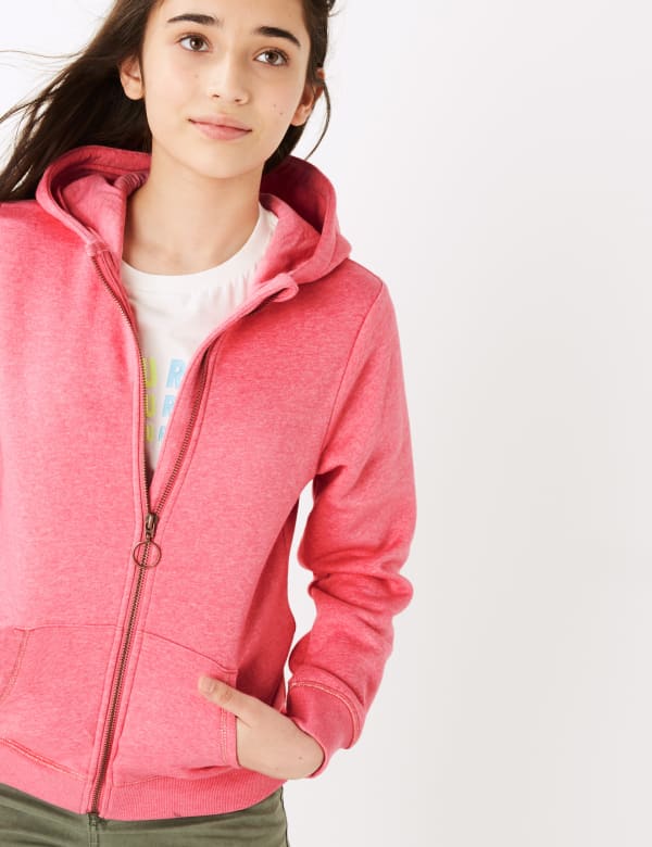 Cotton Zip Through Hoodie (6-16 Yrs)