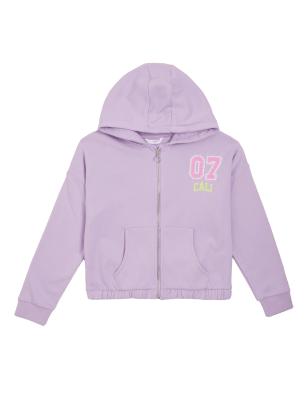 

Girls M&S Collection Cotton Rich Zip Hoodie (6-16 Yrs) - Lilac, Lilac