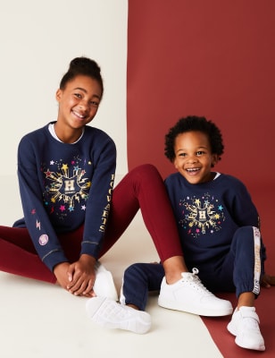 

Girls,Unisex,Boys M&S Collection Harry Potter™ Star Sweatshirt (2-16 Yrs) - Navy, Navy