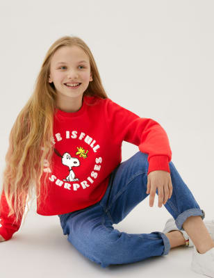 

M&S Collection Sudadera de algodón de Snoopy™ (6-16 años) - Red, Red