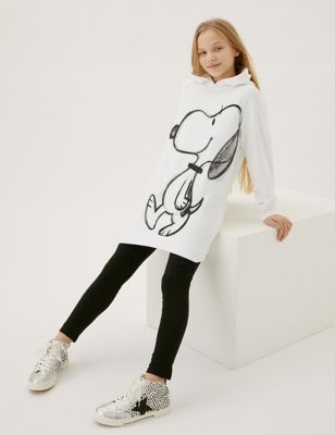 

Girls M&S Collection Cotton Rich Snoopy™ Hoodie (6-16 Yrs) - White Mix, White Mix
