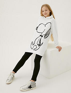سترة من القطن الغني بقلنسوة ومزينة بشعار Snoopy™ (من 6 - 16 سنة)