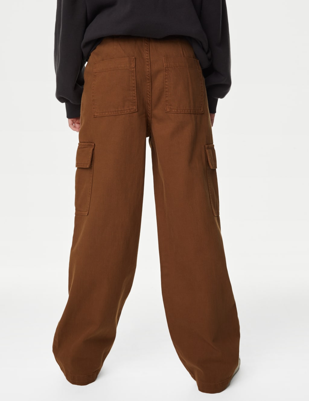 Cotton Rich Cargo Trousers (6-16 Yrs) image 4