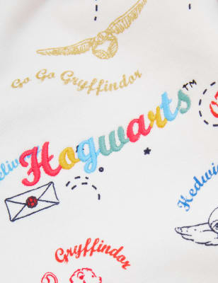 

M&S Collection Hoodie mit hohem Baumwollanteil und Harry Potter™-Quidditch-Motiv (2-16 J.) - Cream Mix, Cream Mix