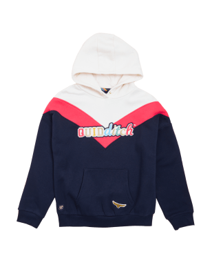 

Girls M&S Collection Harry Potter™ Quidditch Chevron Hoodie (2-16 Yrs) - Navy Mix, Navy Mix