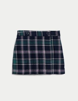 Mini Cotton Blend Checked Skirt (6-16 Yrs)