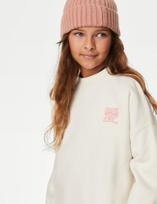 Cotton Rich Dragon Graphic Sweatshirt (6-16 Yrs)