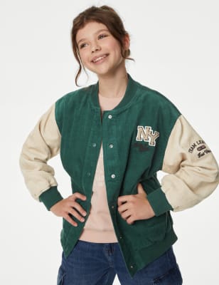 Pure Cotton Colour Block Bomber (6-16 Yrs)