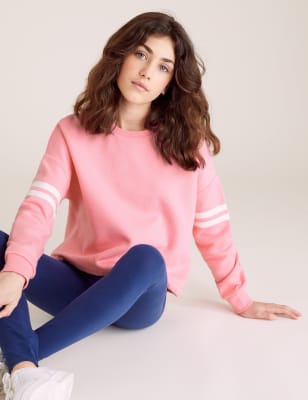 Sweat en coton biologique (du 6 au 16 ans) - Pink