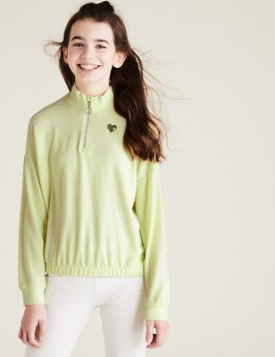 Half Zip Cosy Sweatshirt (6-14 Yrs) - IL