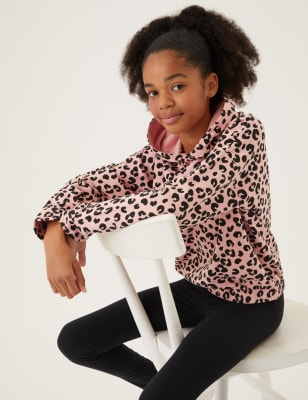 

Girls M&S Collection Cotton Rich Leopard Print Hoodie (6-16 Yrs) - Pink Mix, Pink Mix