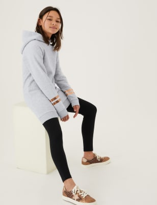 

M&S Collection Lang geschnittener Hoodie mit hohem Baumwollanteil (6-16 J.) - Grey Marl, Grey Marl