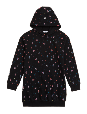 

M&S Collection Lang geschnittener Hoodie mit hohem Baumwollanteil (6-16 J.) - Black Mix, Black Mix