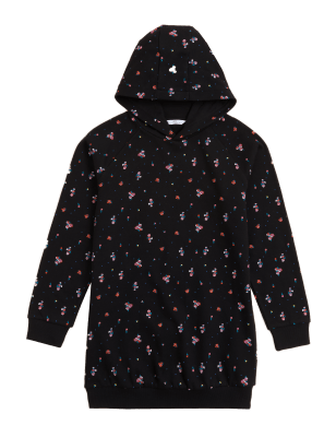 M&S Girls Cotton Rich Longline Hoodie (6-16 Yrs)