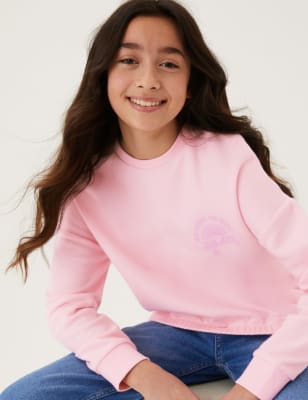 

M&S Collection Sudadera de algodón con diseño de skate (6-16 años) - Pink, Pink