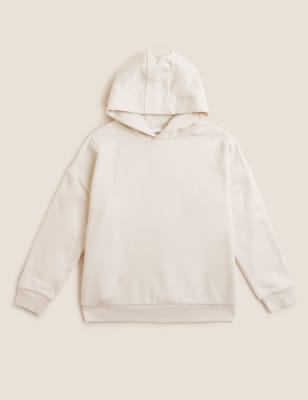 Cotton Rich Plain Hoodie