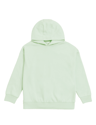 

M&S Collection Einfarbiger Hoodie mit hohem Baumwollanteil (6-16 J.) - Green, Green